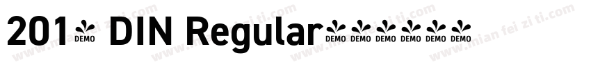 2014 DIN Regular字体转换